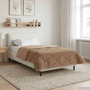 Καλοκαιρινό Παπλωματοθήκη Ουαντινγκ Taupe 135 x 220 εκ. - Pakobazaar