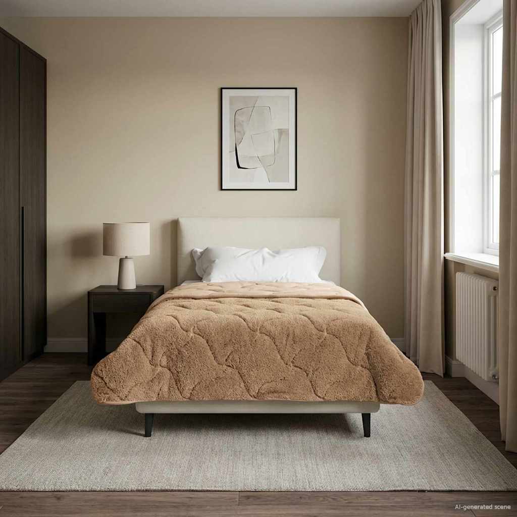 Καλοκαιρινό Παπλωματοθήκη Ουαντινγκ Taupe 140 x 220 cm - Pakobazaar