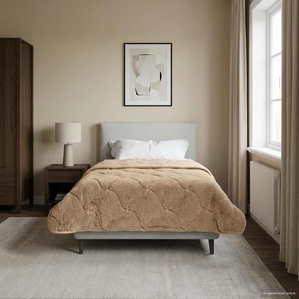 Καλοκαιρινό Παπλωματοθήκη Ουαντινγκ Taupe 155 x 220 cm - Pakobazaar