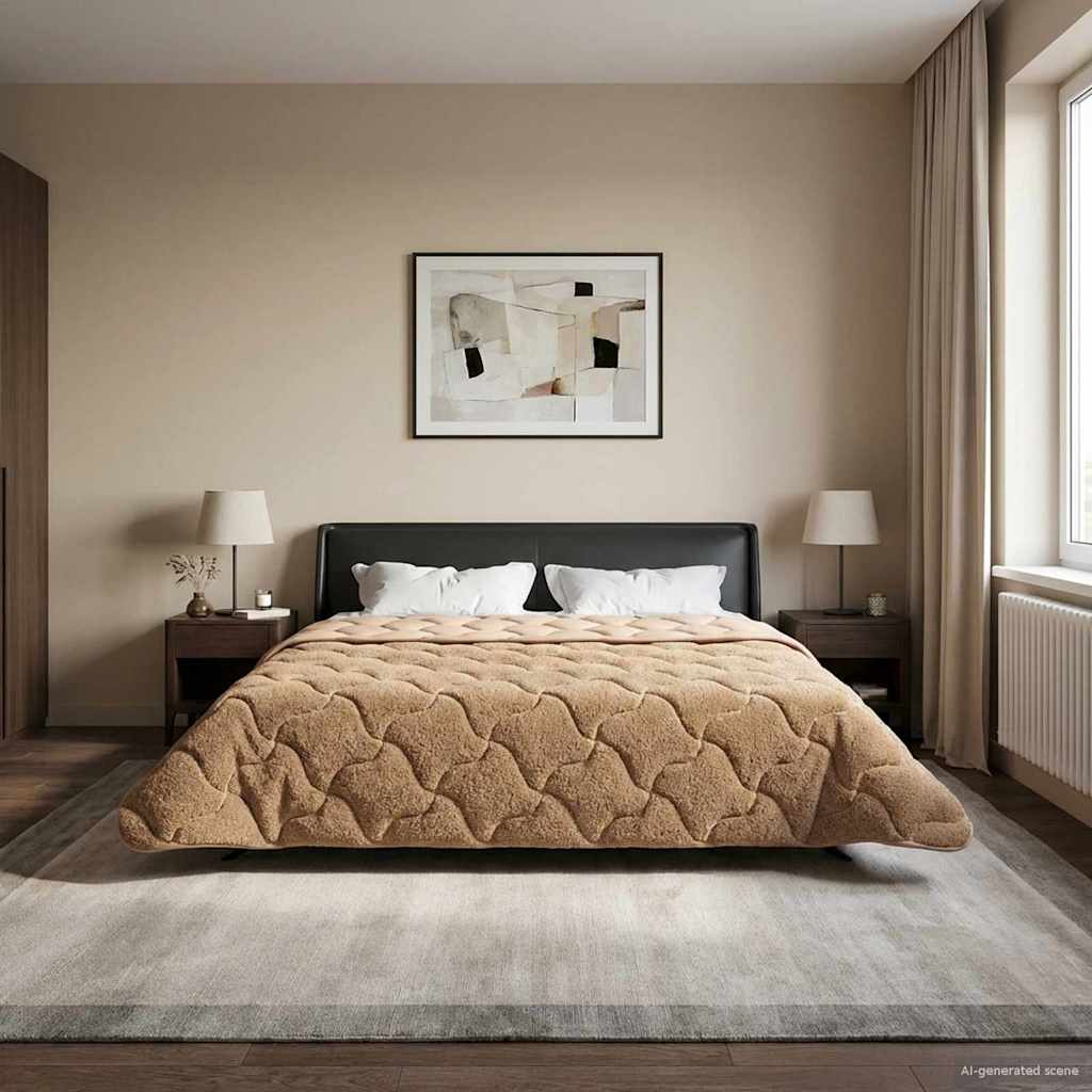 Καλοκαιρινό Παπλωματοθήκη Ουαντινγκ Taupe 200 x 220 cm - Pakobazaar