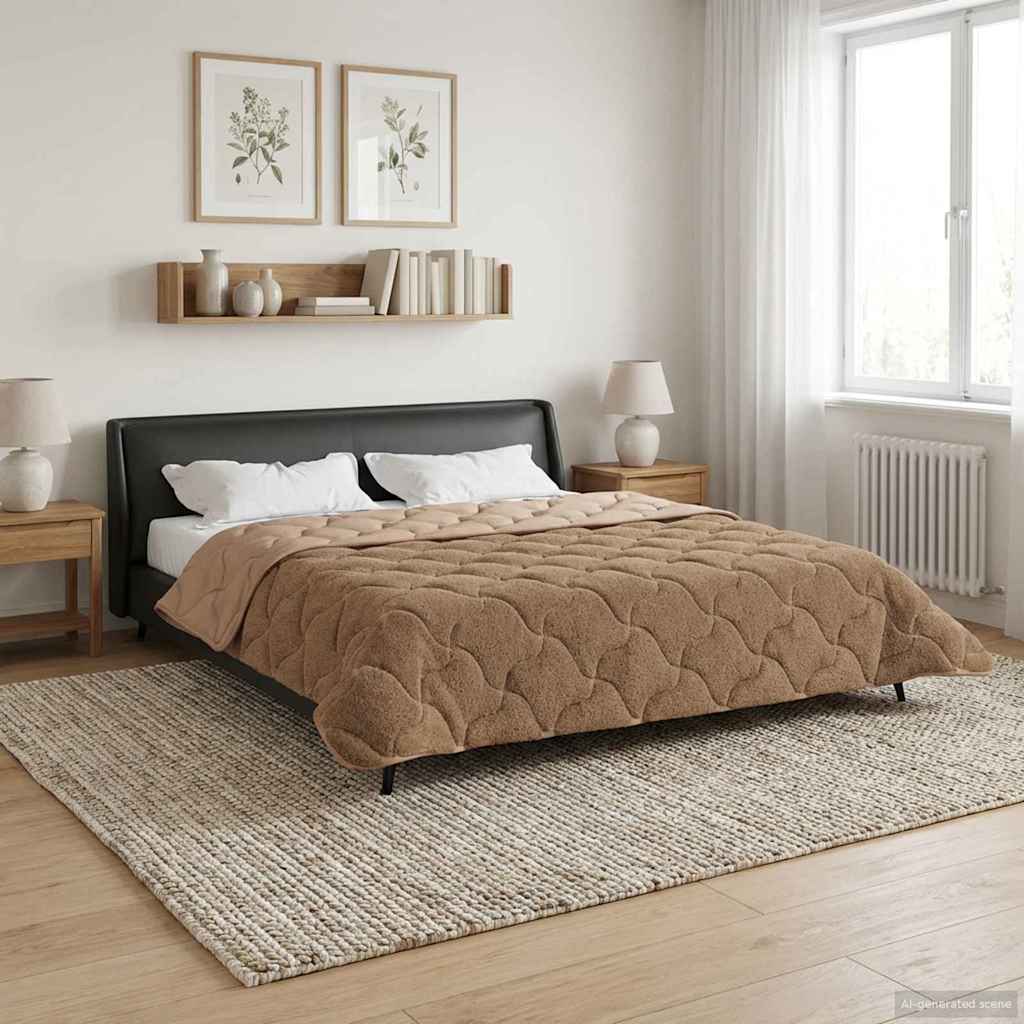 Καλοκαιρινό Παπλωματοθήκη Ουαντινγκ Taupe 220 x 240 cm - Pakobazaar