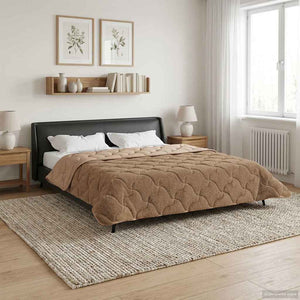 Καλοκαιρινό Παπλωματοθήκη Ουαντινγκ Taupe 220 x 240 cm - Pakobazaar