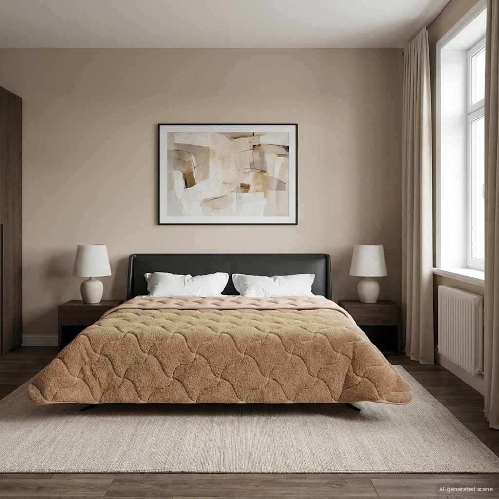 Καλοκαιρινό Παπλωματοθήκη Ουαντινγκ Taupe 220 x 240 cm - Pakobazaar