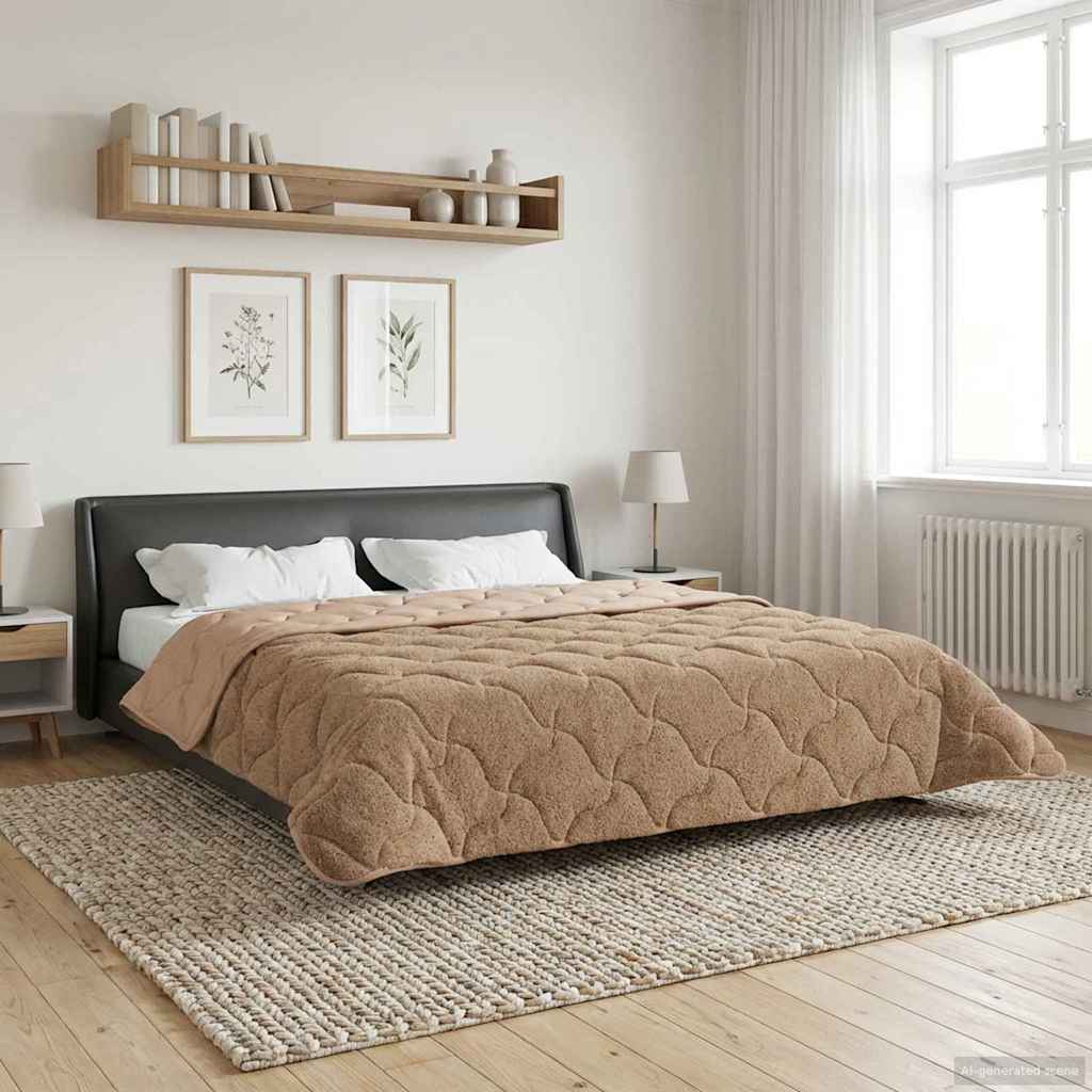 Καλοκαιρινό Παπλωματοθήκη Ουαντινγκ Taupe 220 x 260 cm - Pakobazaar