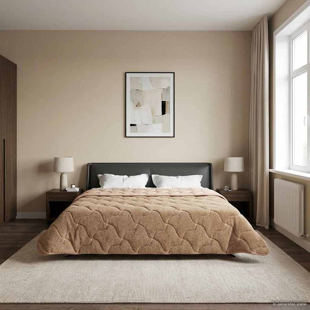 Καλοκαιρινό Παπλωματοθήκη Ουαντινγκ Taupe 220 x 260 cm - Pakobazaar