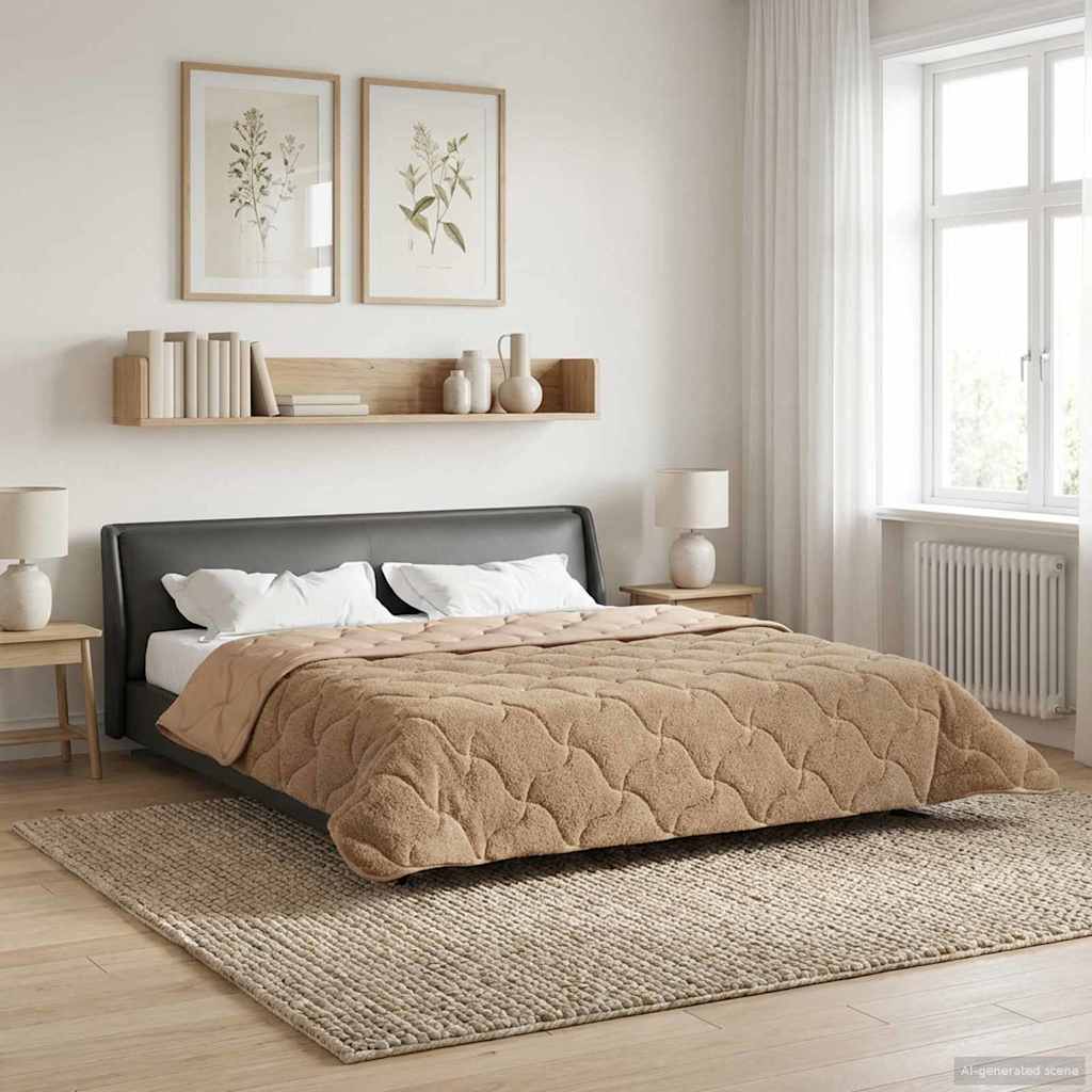 Καλοκαιρινό Παπλωματοθήκη Ουαντινγκ Taupe 240 x 260 εκ. - Pakobazaar