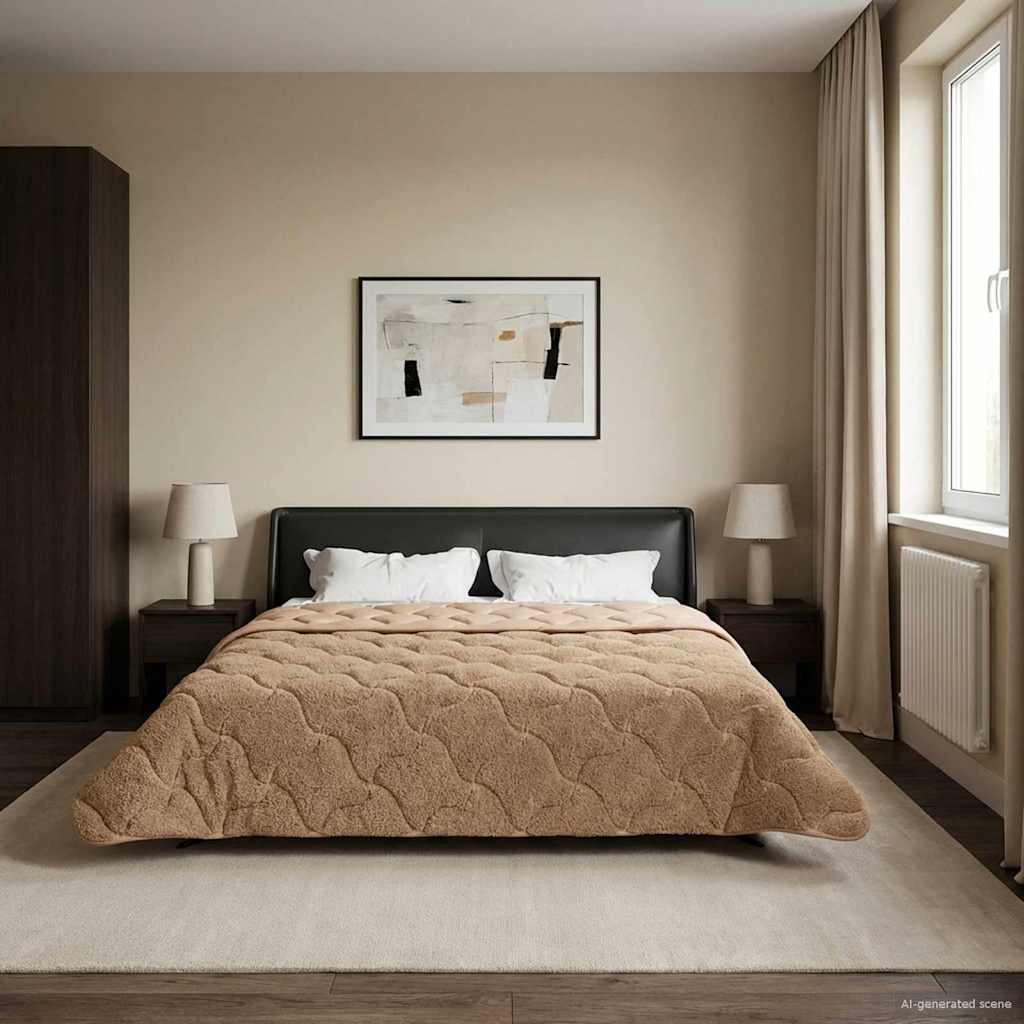Καλοκαιρινό Παπλωματοθήκη Ουαντινγκ Taupe 240 x 260 εκ. - Pakobazaar