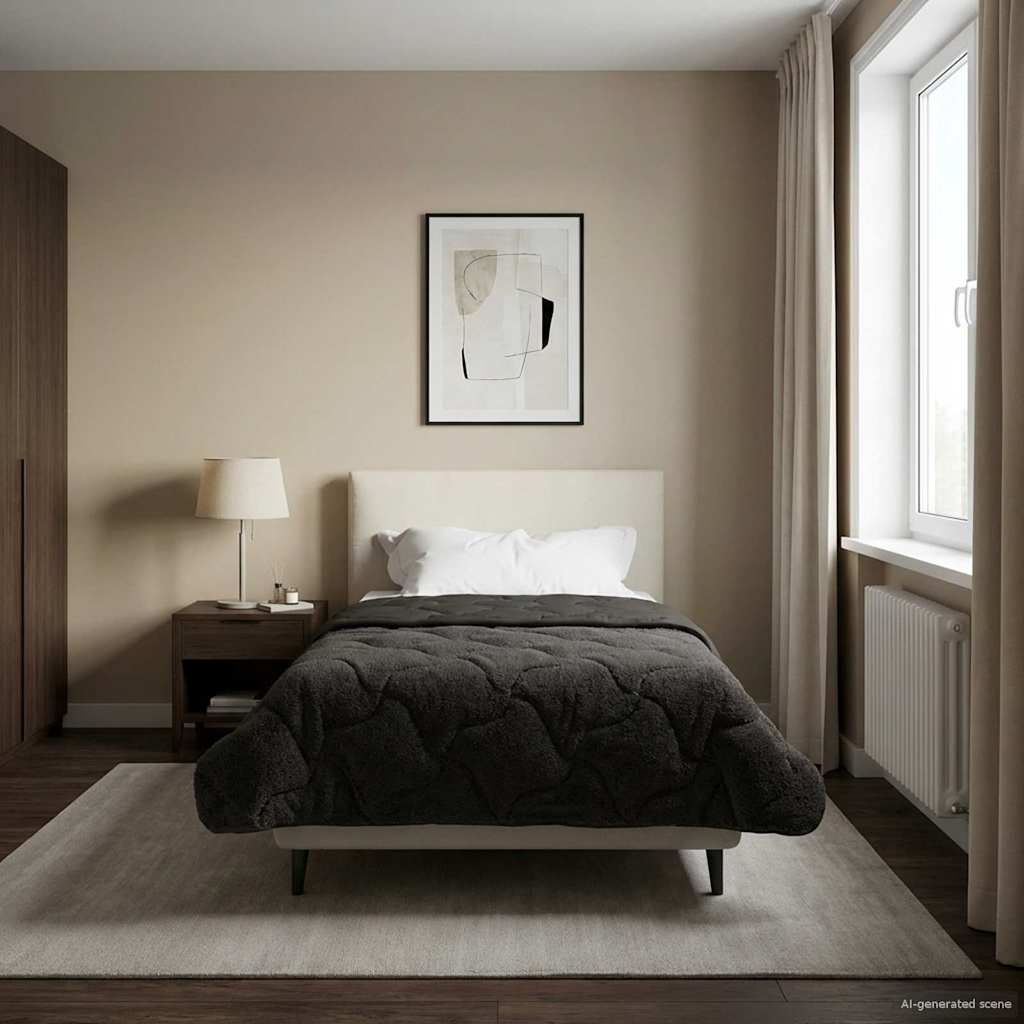 Κουβέρτα ολόκληρου του χρόνου Ουαντινγκ Ανθρακί 155 x 220 cm - Pakobazaar