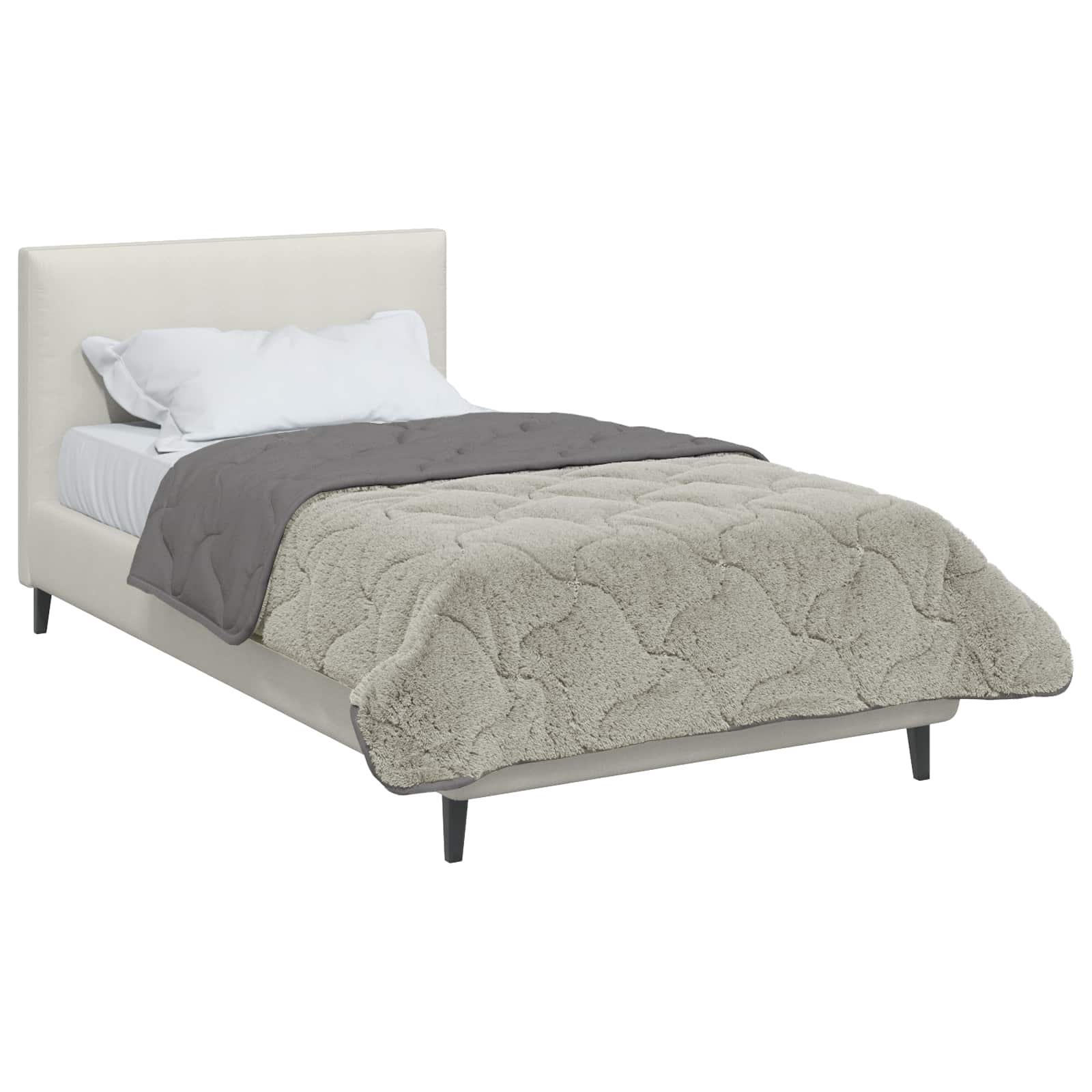 Κουβέρτα ολόκληρου του χρόνου Ανοιχτό γκρι 135 x 200 cm - Pakobazaar