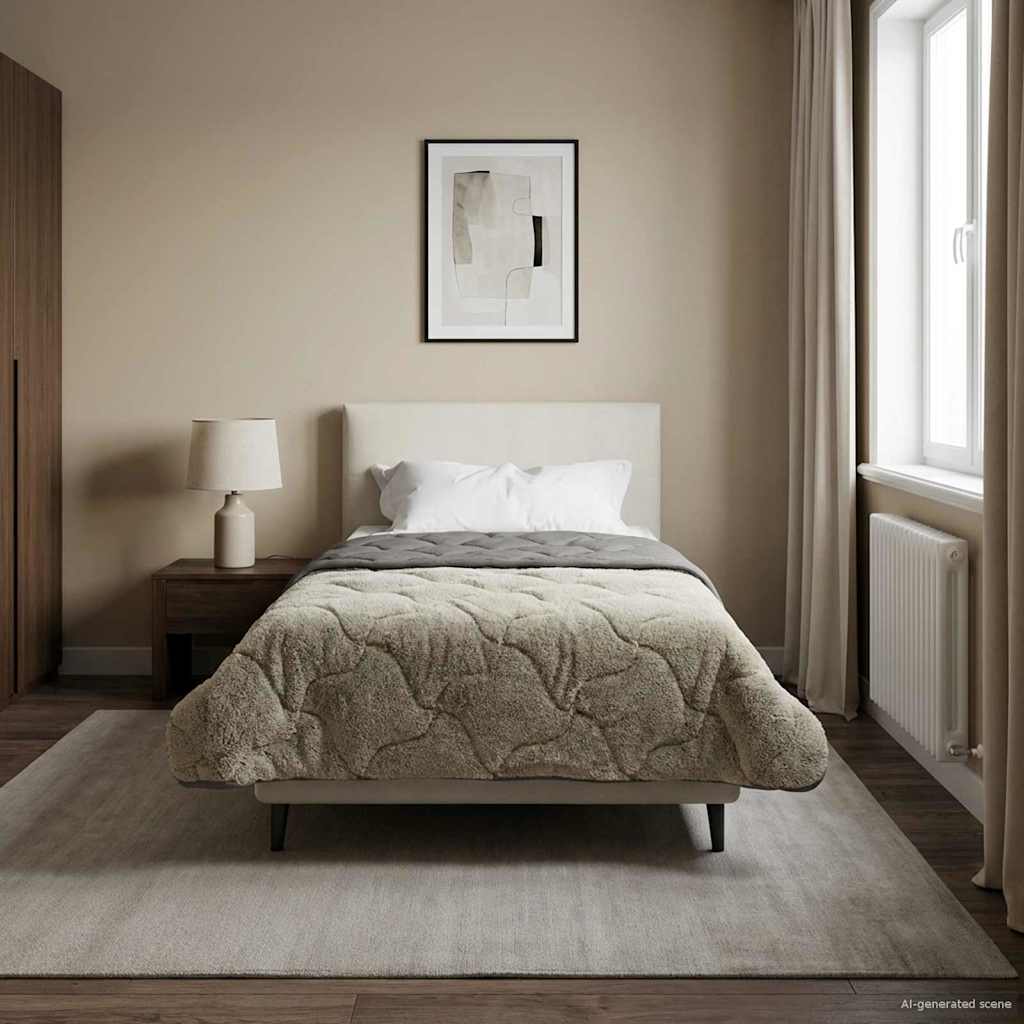 Κουβέρτα ολόκληρου του χρόνου Ανοιχτό γκρι 155 x 220 cm - Pakobazaar