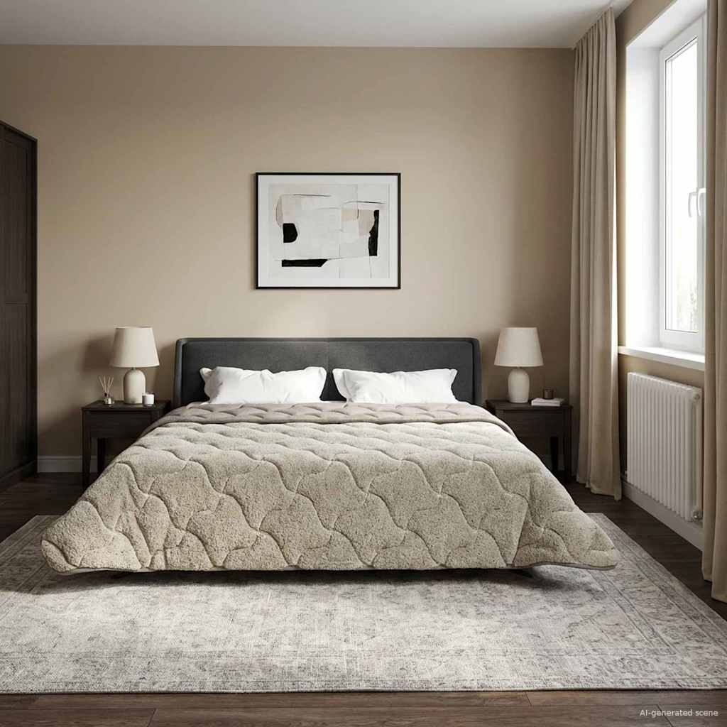 Κουβέρτα ολόκληρου του χρόνου Ανοιχτό γκρι 200 x 220 cm - Pakobazaar