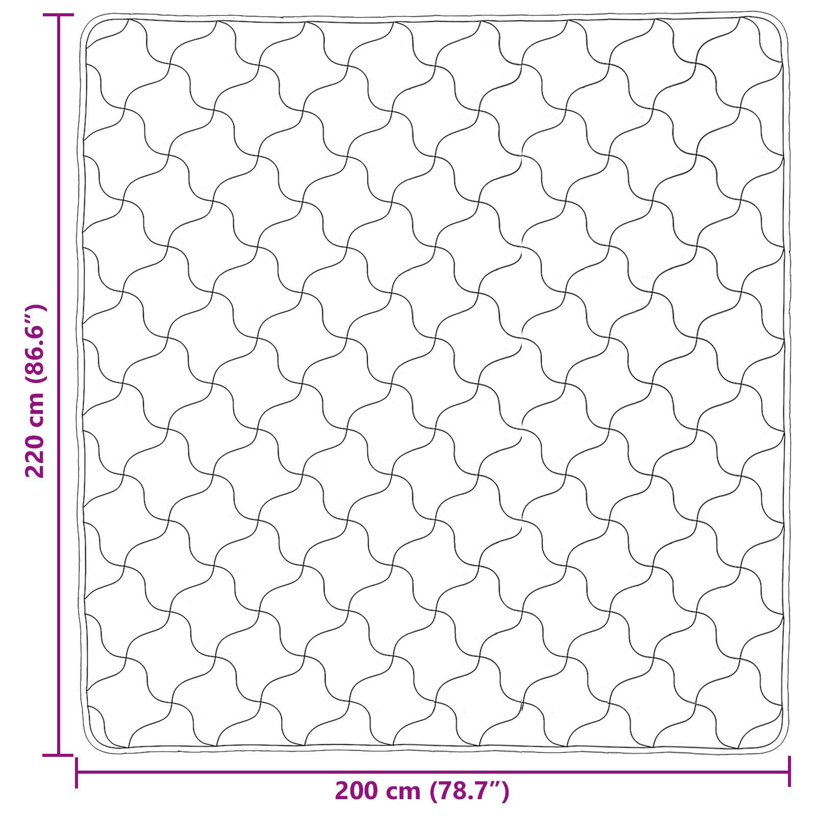 Κουβέρτα ολόκληρου του χρόνου Ανοιχτό γκρι 200 x 220 cm - Pakobazaar