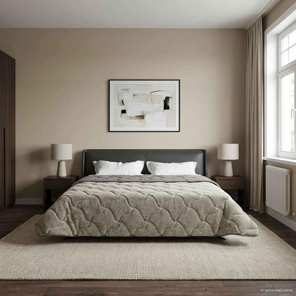 Κουβέρτα ολόκληρου του χρόνου Ανοιχτό γκρι 240 x 260 εκ. - Pakobazaar