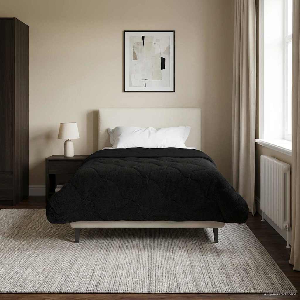 Κουβέρτα ολόκληρου του χρόνου Ουαντινγκ Μαύρο 155 x 200 εκ. - Pakobazaar