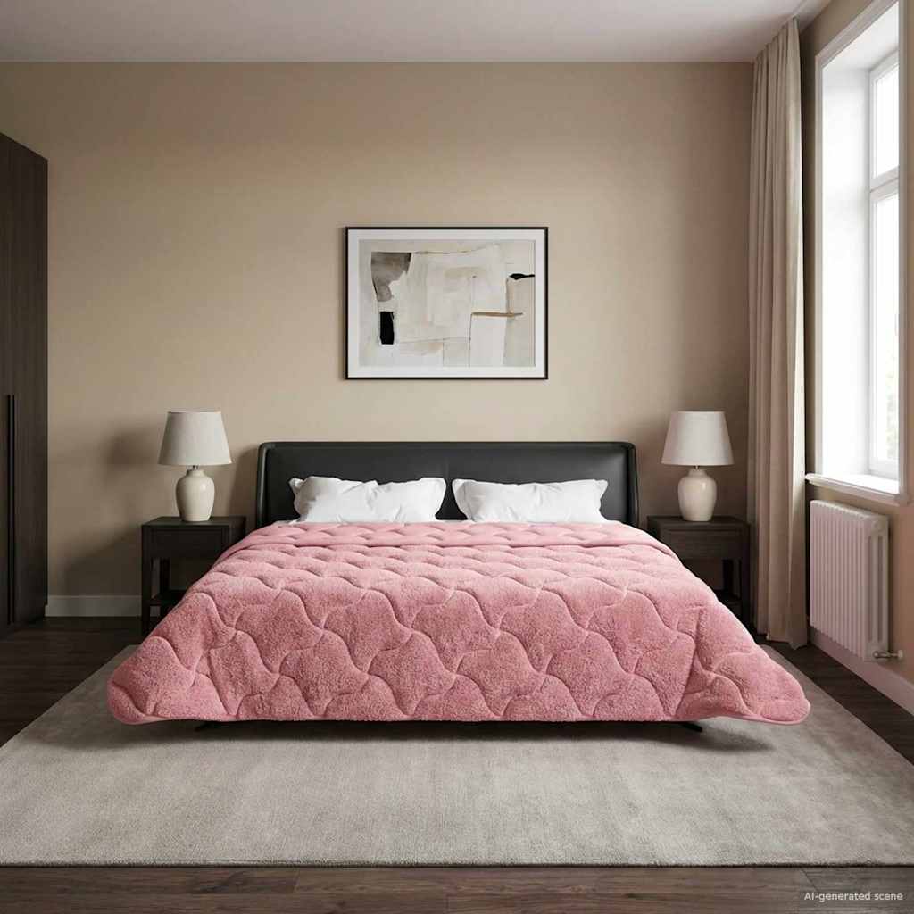 Κουβέρτα ολόκληρου του χρόνου Ουαντινγκ Ροζ 200 x 220 cm - Pakobazaar