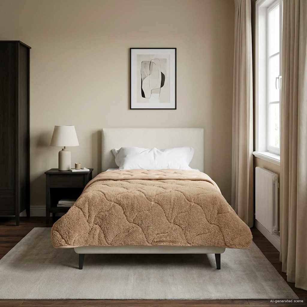 Κουβέρτα ολόκληρου του χρόνου Ουαντινγκ Taupe 155 x 220 cm - Pakobazaar