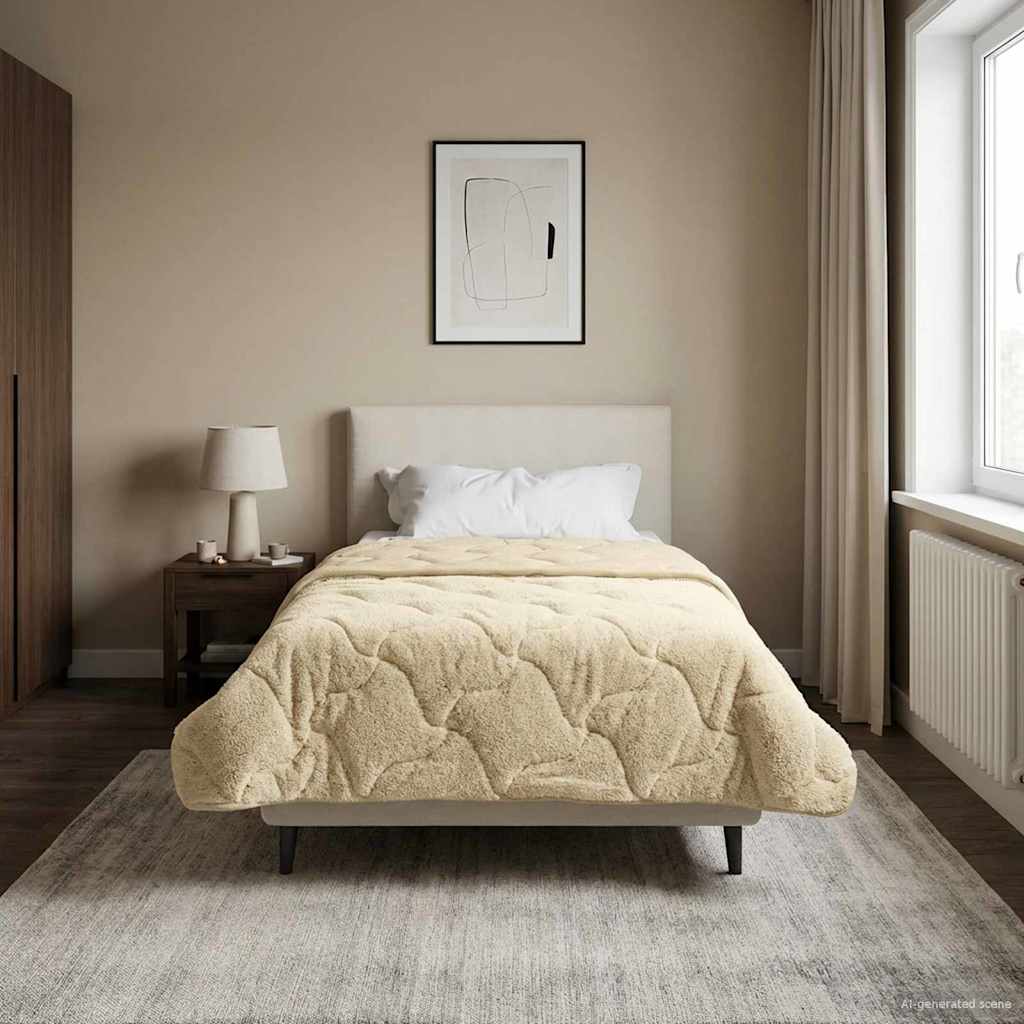 Κουβέρτα ολόκληρου του χρόνου Ουαντινγκ Κρεμ 155 x 200 εκ. - Pakobazaar