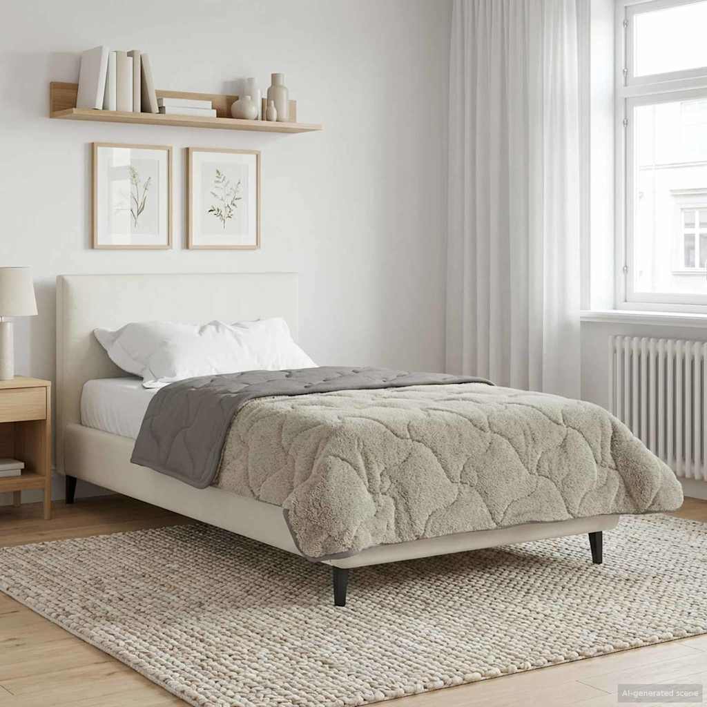 Χειμερινό Παπλωματοθήκη Ουαντινγκ Ανοιχτό γκρι 140 x 220 cm - Pakobazaar