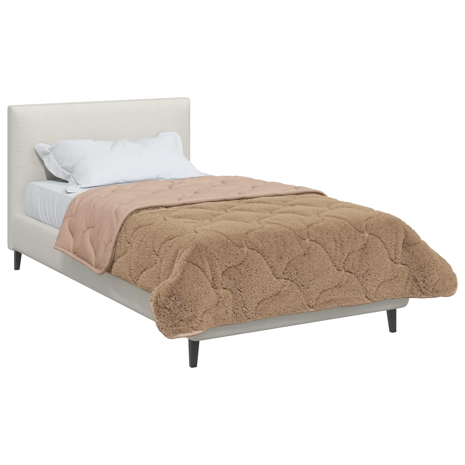 Χειμερινό Παπλωματοθήκη Ουαντινγκ Taupe 140 x 220 cm - Pakobazaar