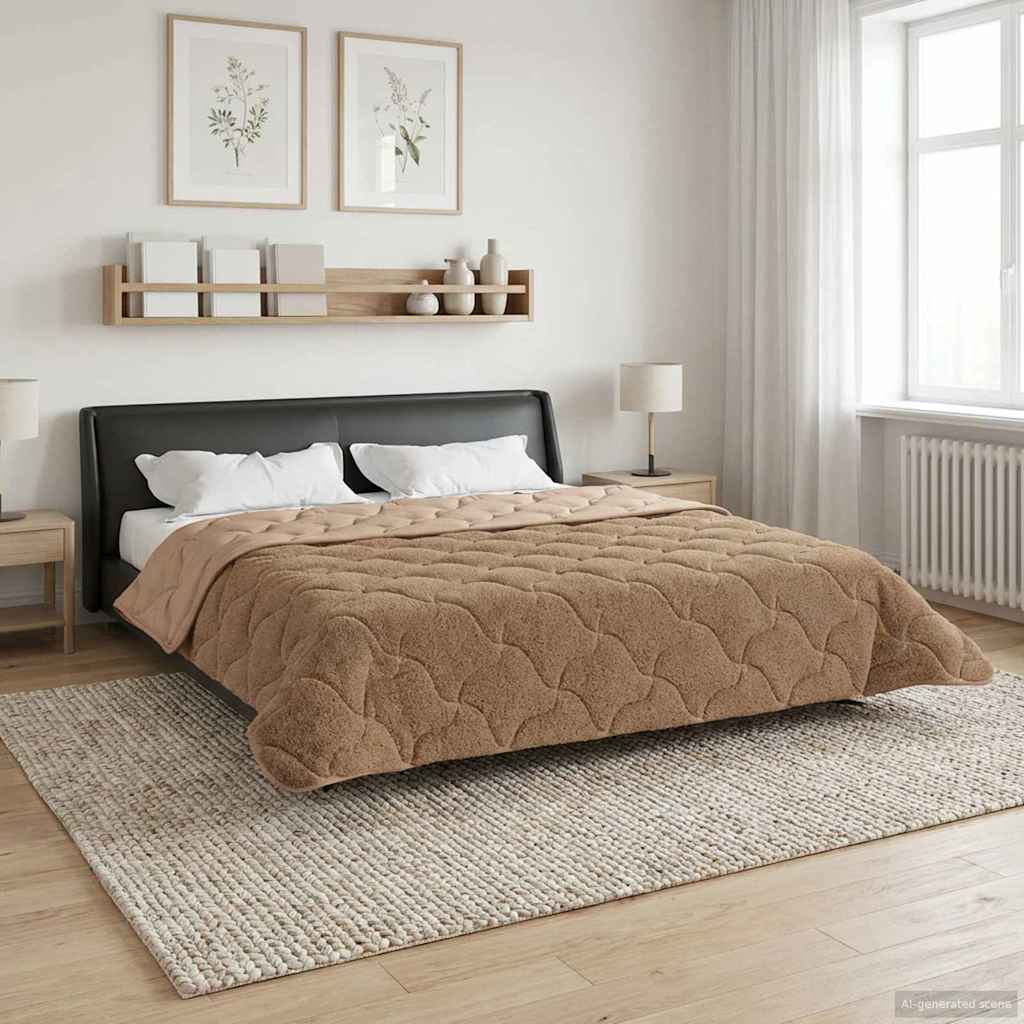 Χειμερινό Παπλωματοθήκη Ουαντινγκ Taupe 200 x 240 cm - Pakobazaar