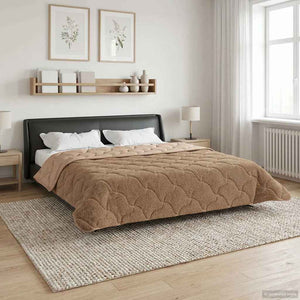 Χειμερινό Παπλωματοθήκη Ουαντινγκ Taupe 200 x 240 cm - Pakobazaar
