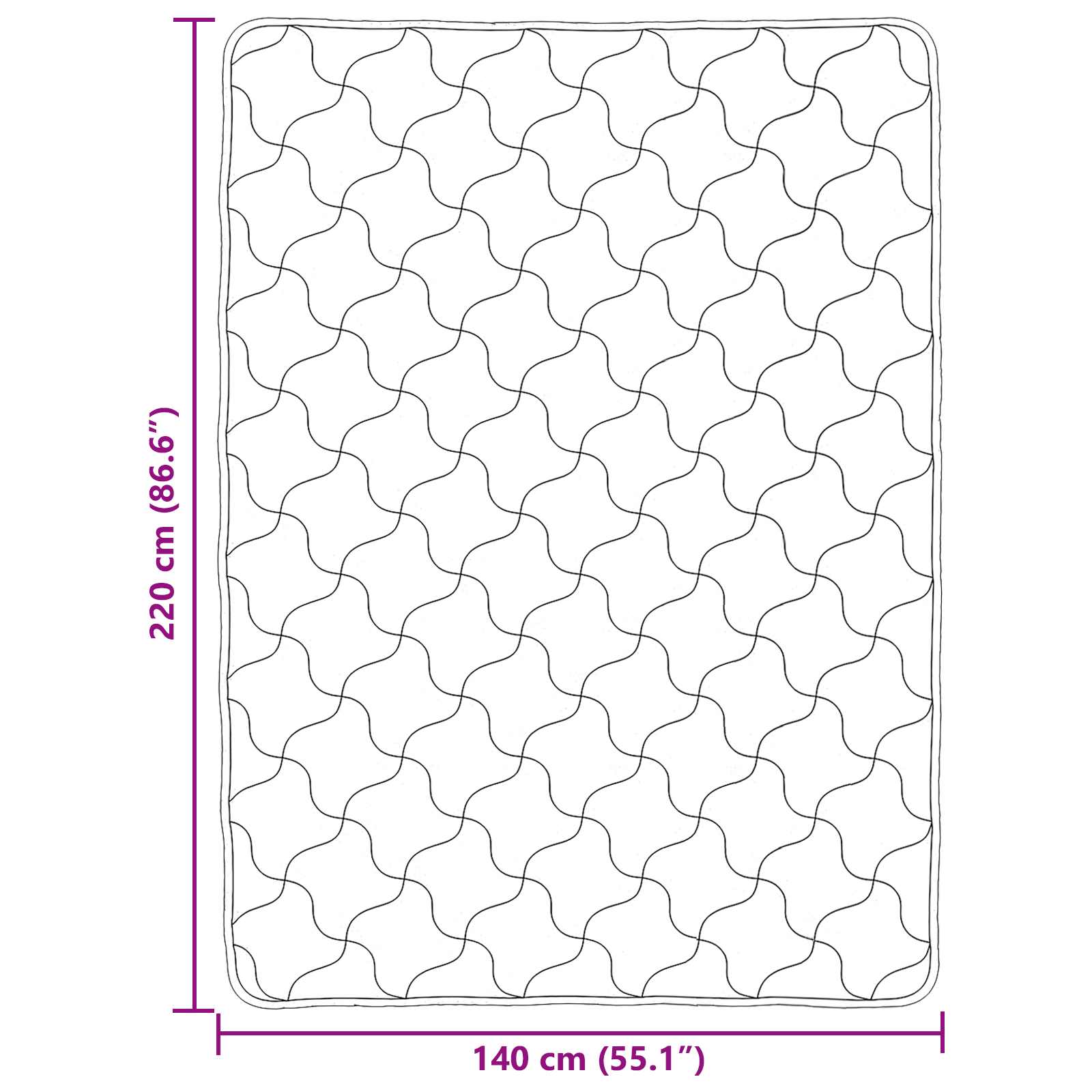 Χειμερινό Παπλωματοθήκη Ουαντινγκ Taupe 140 x 220 cm - Pakobazaar