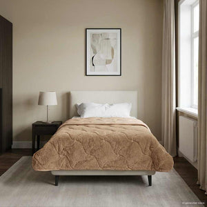 Χειμερινό Παπλωματοθήκη Ουαντινγκ Taupe 155 x 220 cm - Pakobazaar