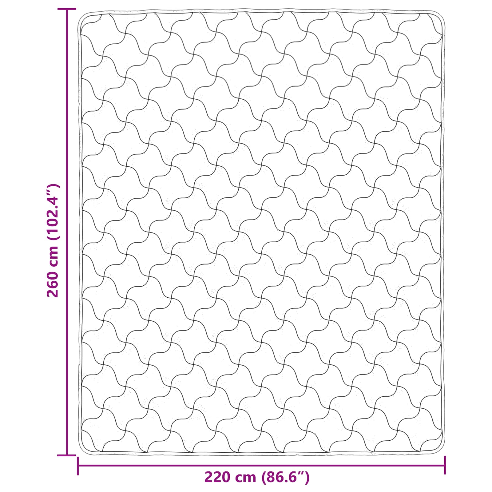 Χειμερινό Παπλωματοθήκη Ουαντινγκ Taupe 220 x 260 cm - Pakobazaar