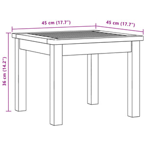 Τραπεζάκι σαλονιού Ανοιχτό ακασία 45 x 45 x 36 cm