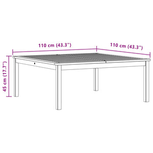 Τραπεζάκι σαλονιού Ανοιχτό ακασία 110 x 110 x 45 cm - Pakobazaar