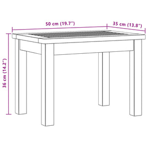 Τραπεζάκι σαλονιού Ανοιχτό ακασία 50 x 35 x 36 cm