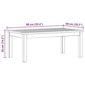 Τραπεζάκι σαλονιού Ανοιχτό ακασία 90 x 50 x 36 cm