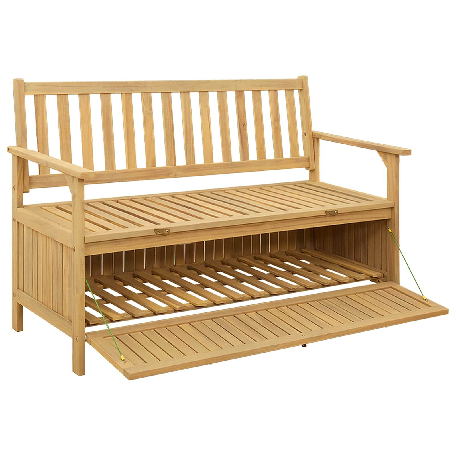 Παγκάκι με αποθήκευση με πόρτα 120 x 63 x 84 cm Σταθερή Ακακία