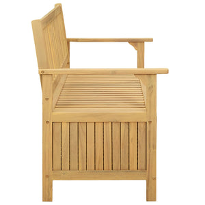 Παγκάκι με αποθήκευση 2 -Seater 120 x 63 x 84 cm Σταθερή Ακακία