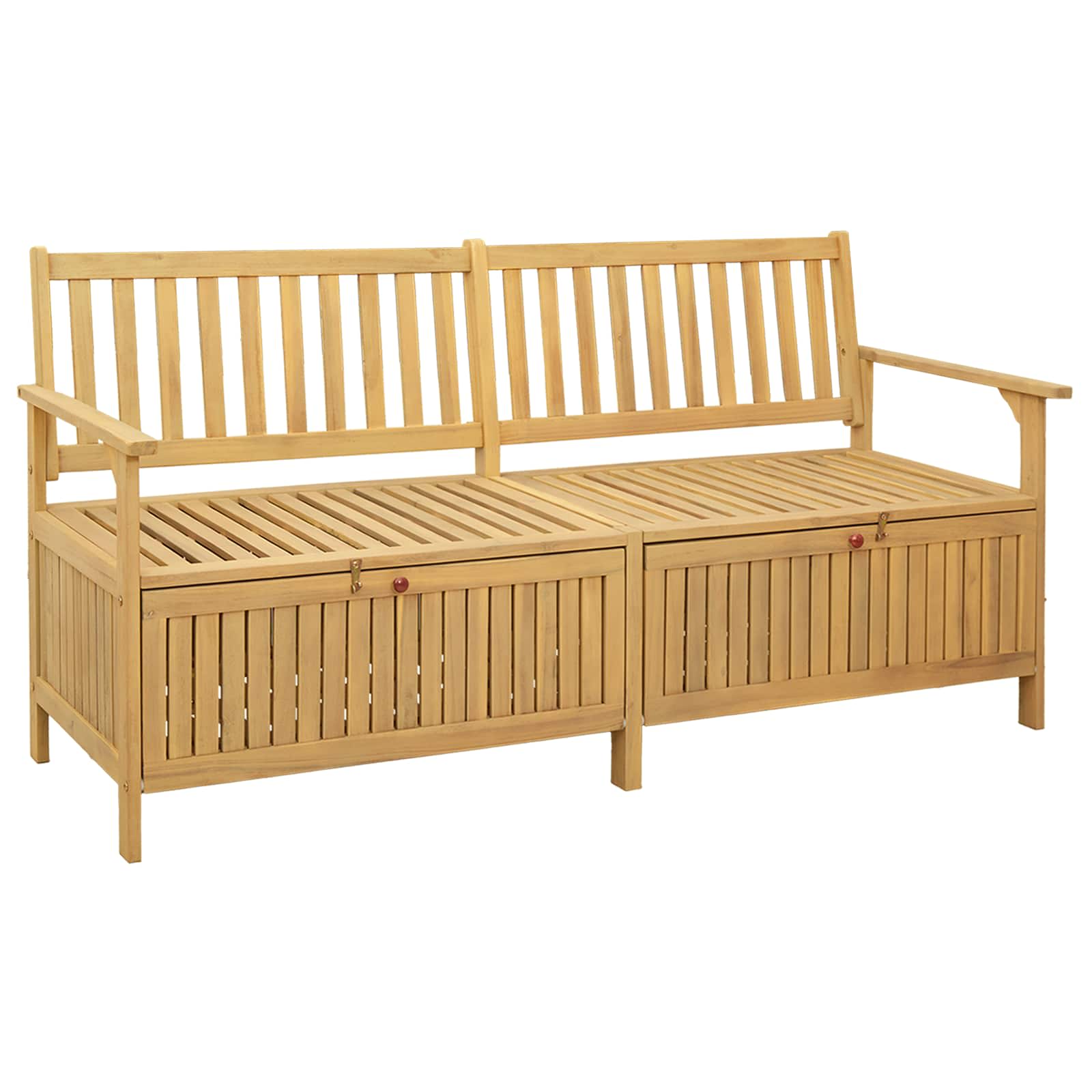 Παγκάκι με αποθήκευση με πόρτα 170 x 63 x 84 cm Σταθερή Ακακία
