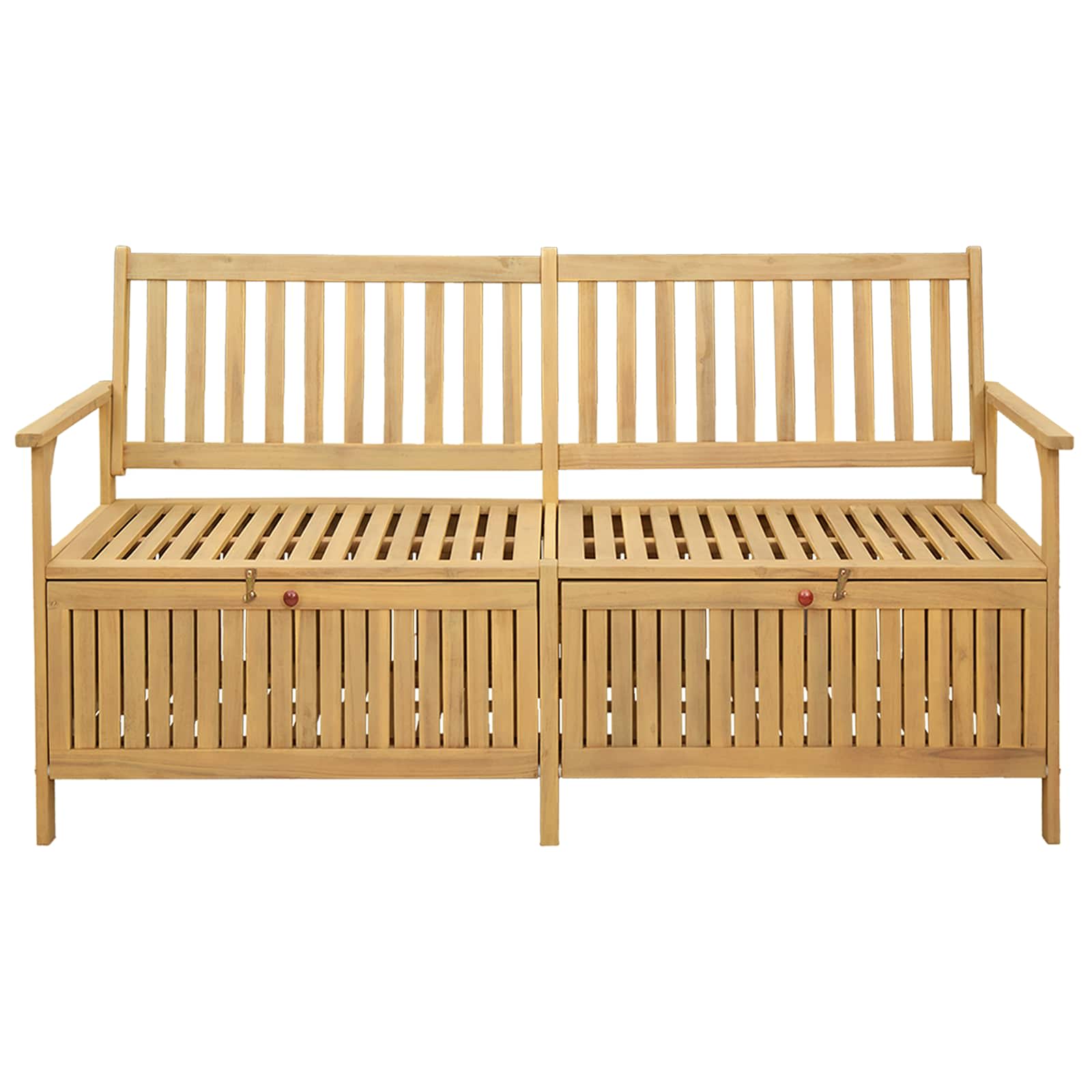 Παγκάκι με αποθήκευση με πόρτα 170 x 63 x 84 cm Σταθερή Ακακία
