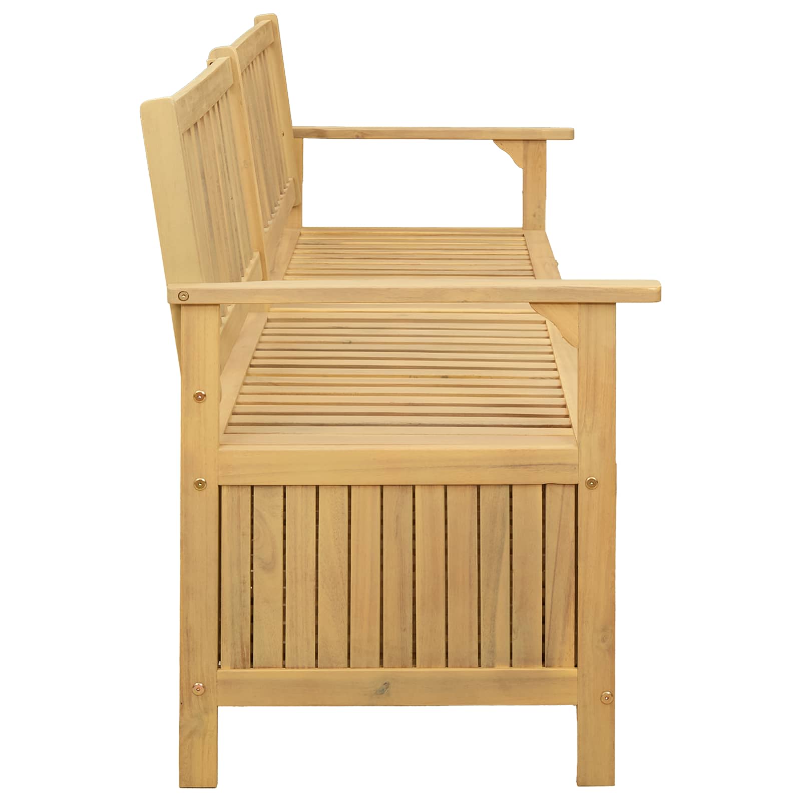 Παγκάκι με αποθήκευση με πόρτα 170 x 63 x 84 cm Σταθερή Ακακία