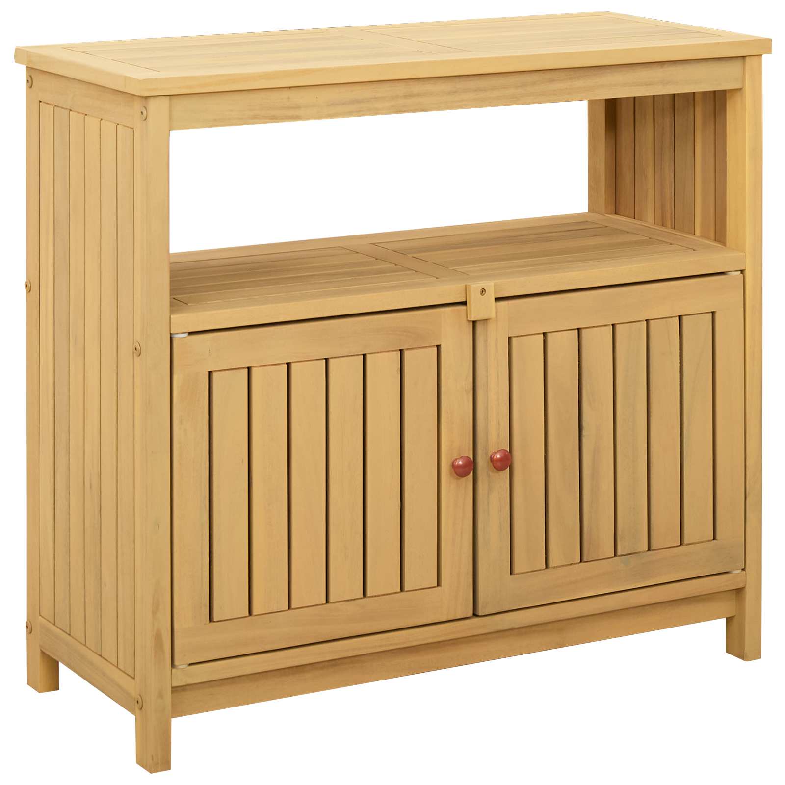 Τραπέζι κονσόλας κήπου Ανοιχτό ακασία 80 x 35 x 75 cm - Pakobazaar