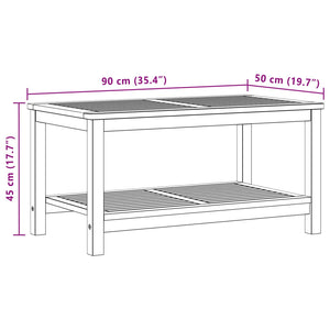 Τραπεζάκι Πλευράς Φυσικό Λάδι 90 x 50 x 45 cm - Pakobazaar