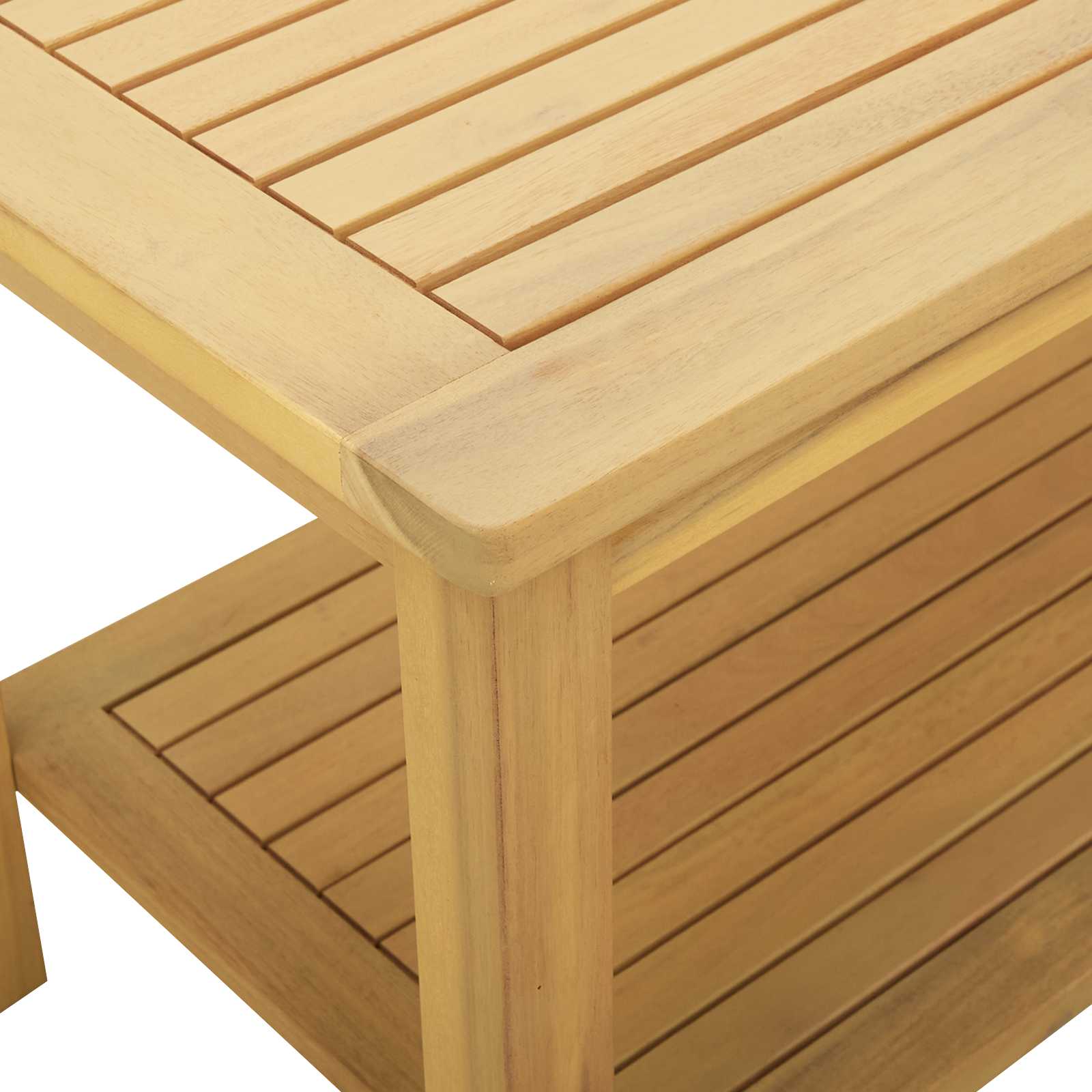 Τραπεζάκι Πλευράς Φυσικό Λάδι 110 x 55 x 45 cm