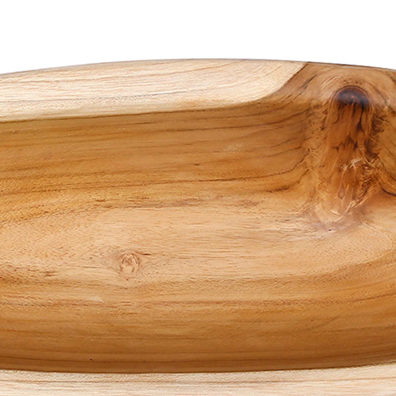 Fruit Bowl JEPARA Teak Brown 46 x 16 x 11 cm - Pakobazaar