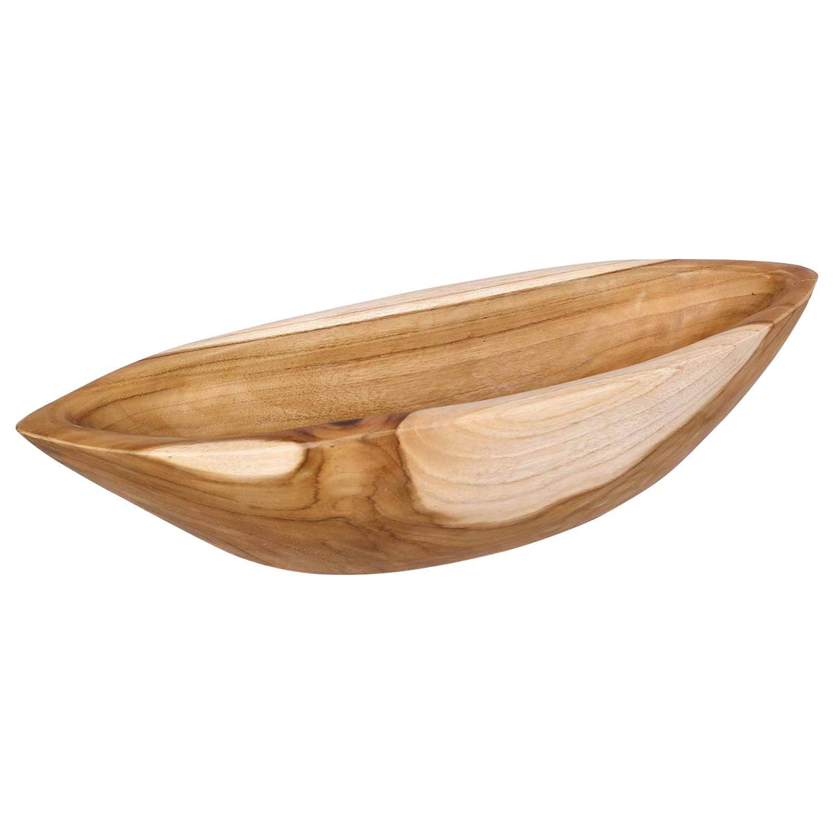 Fruit Bowl JEPARA Teak Brown 46 x 16 x 11 cm - Pakobazaar