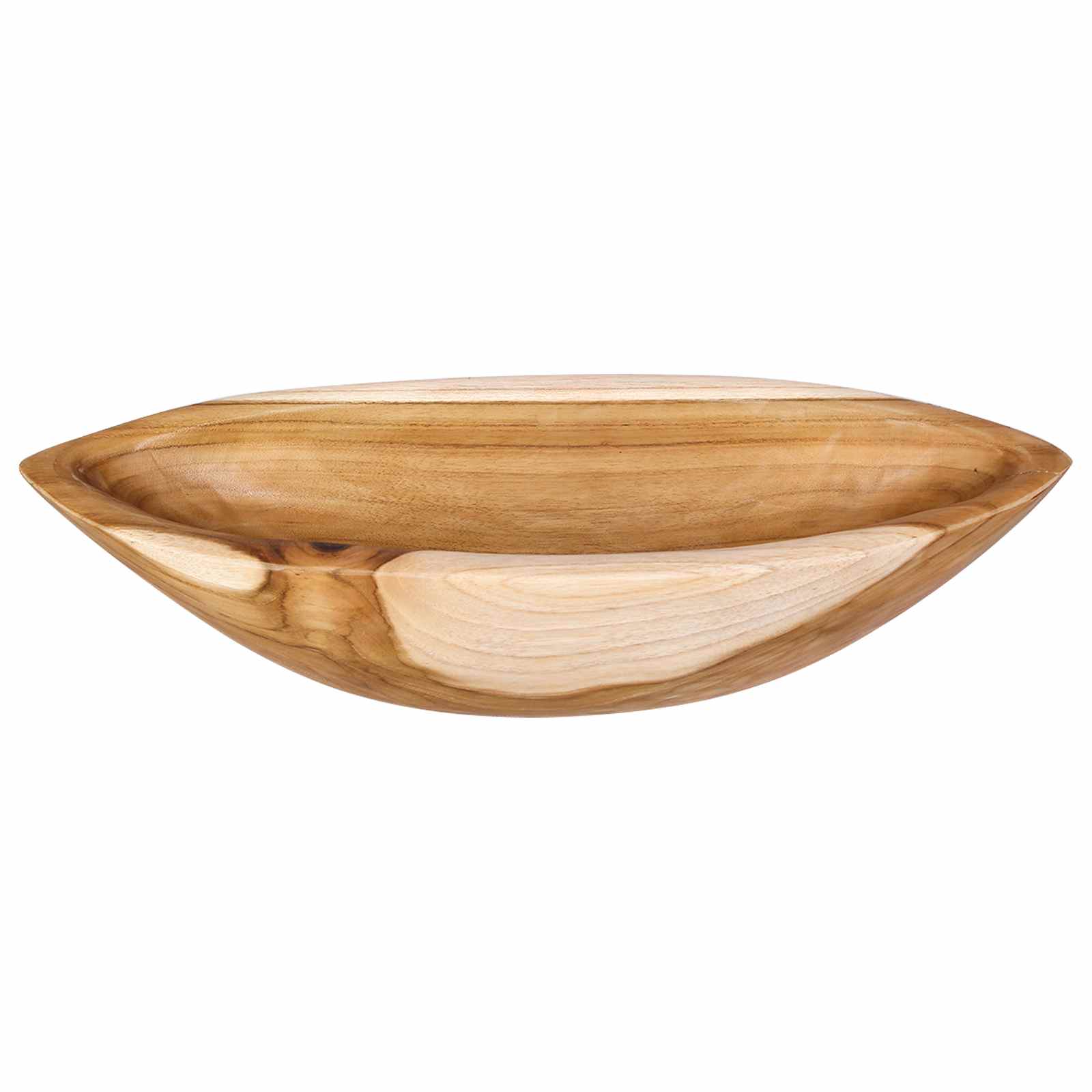 Fruit Bowl JEPARA Teak Brown 46 x 16 x 11 cm - Pakobazaar