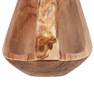 Fruit Bowl JEPARA Teak Brown 61 x 21 x 21 cm - Pakobazaar