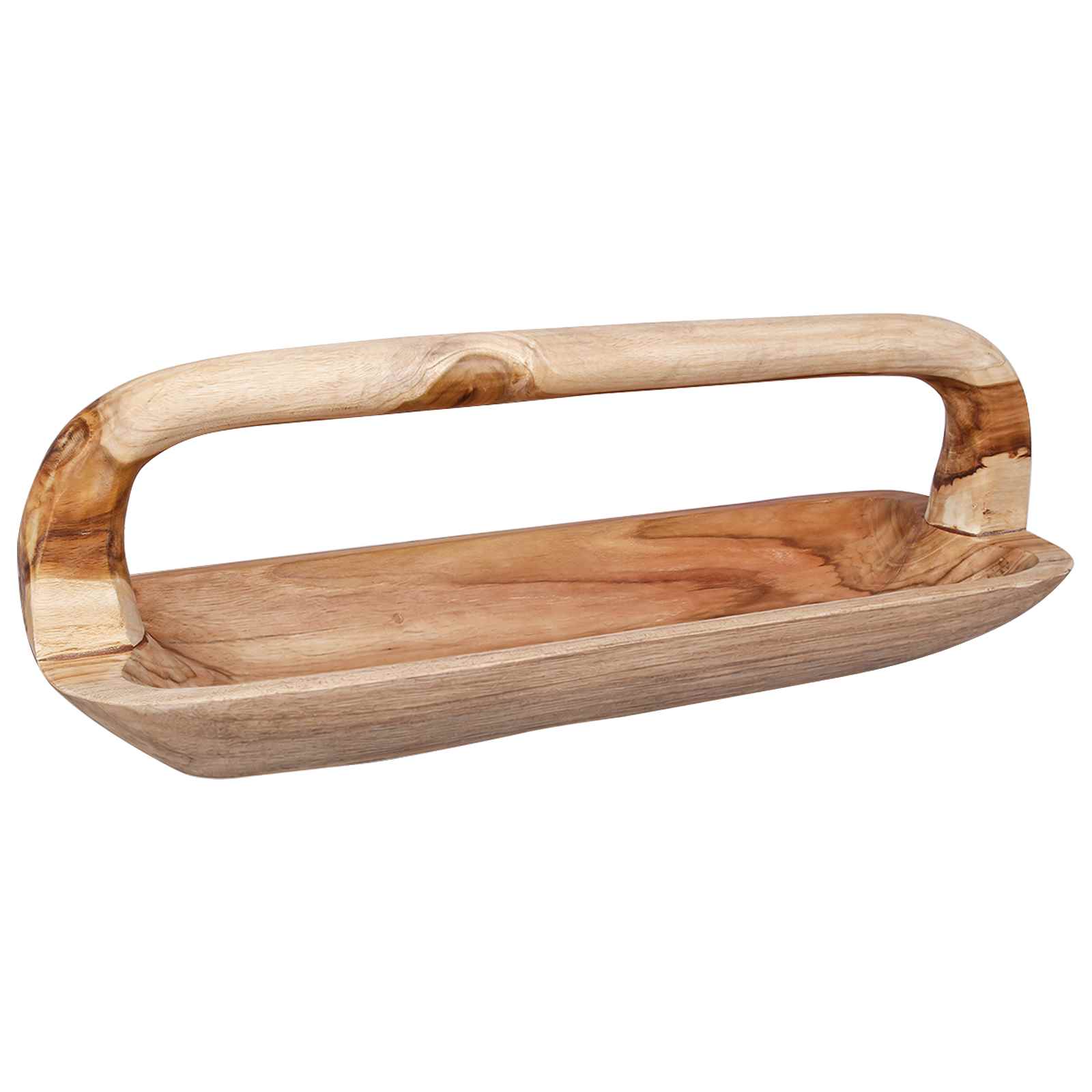 Fruit Bowl JEPARA Teak Brown 61 x 21 x 21 cm - Pakobazaar