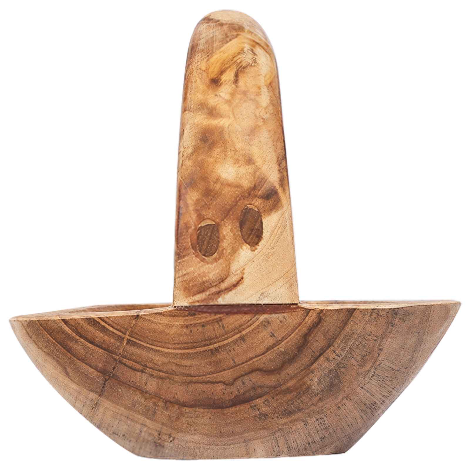 Fruit Bowl JEPARA Teak Brown 61 x 21 x 21 cm - Pakobazaar
