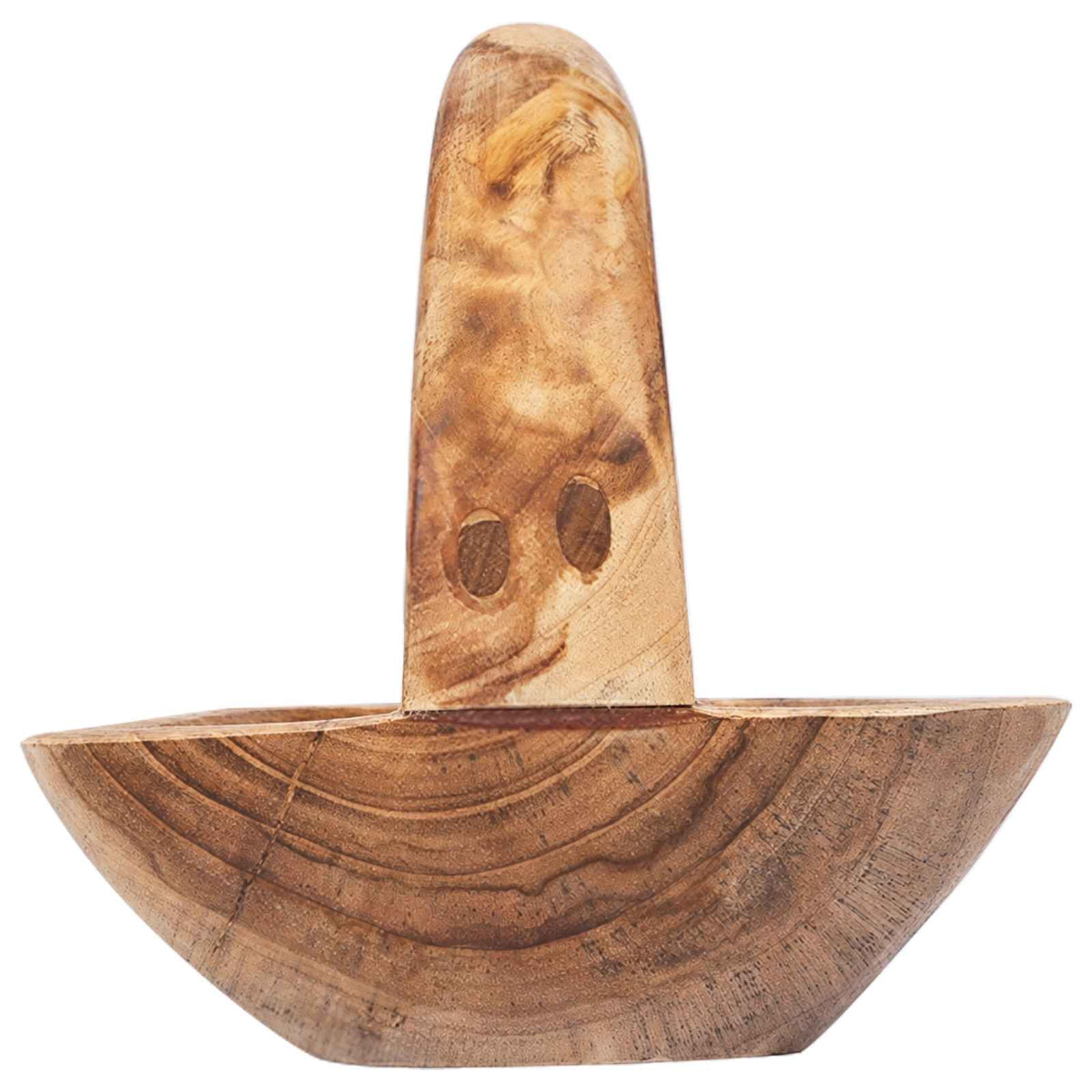 Fruit Bowl JEPARA Teak Brown 61 x 21 x 21 cm - Pakobazaar