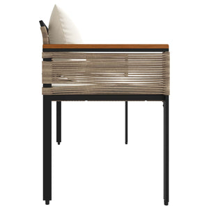 Εξωτερικός πάγκος 2 -Seater 117 x 54 x 74.5 εκ συνθετικό ρατάν