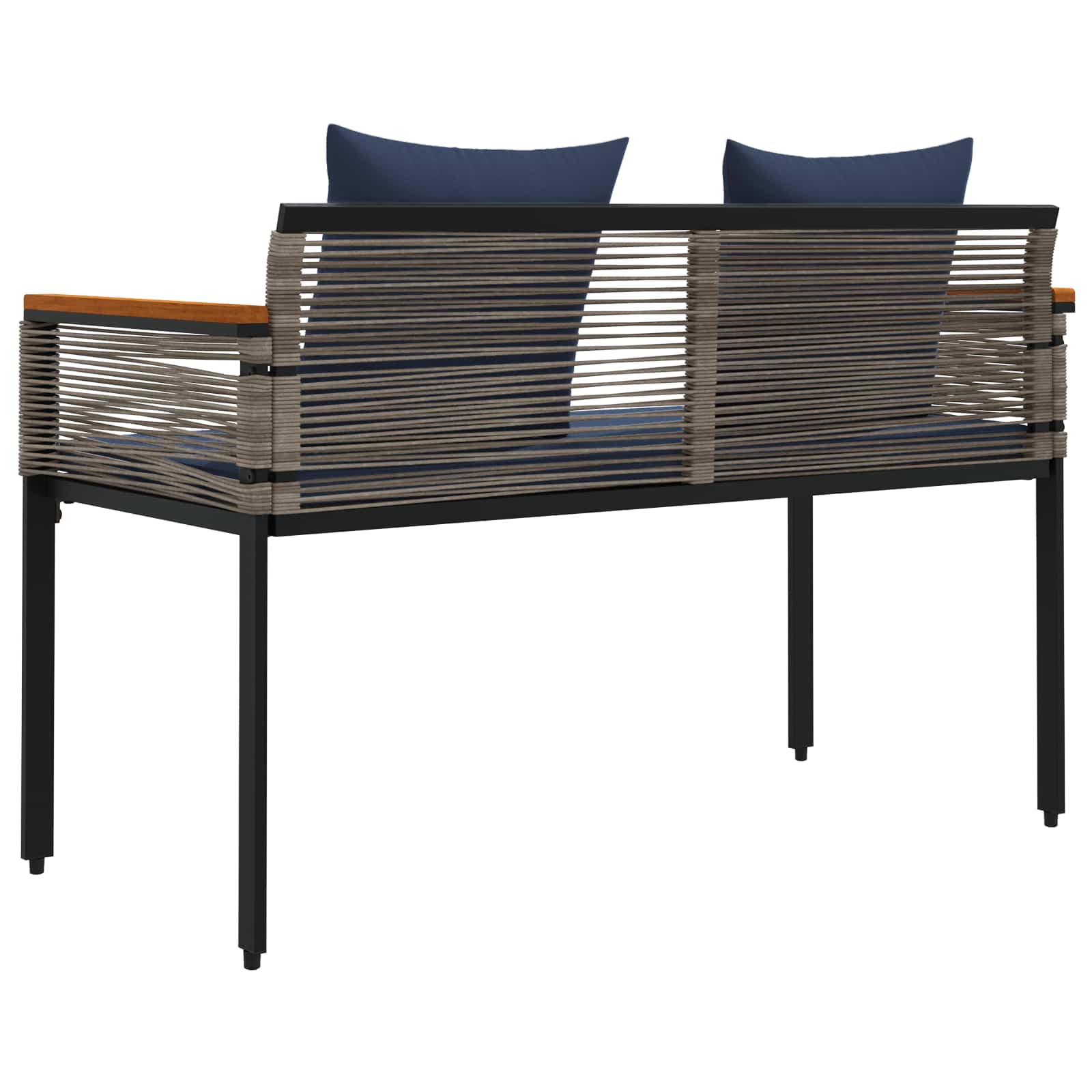 Εξωτερικός πάγκος Γκρι και Navy Blue 117 x 54 x 74.5 εκ
