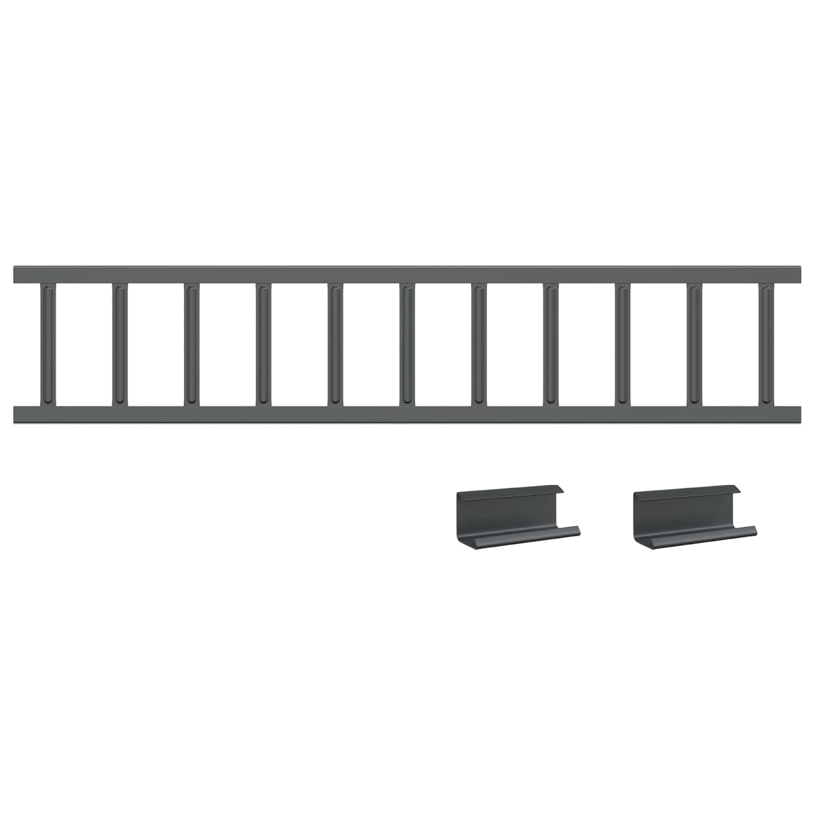 Φρουρός χιονιού οροφής Ανθρακί 100 x 2,5 x 20 εκ Ατσάλι